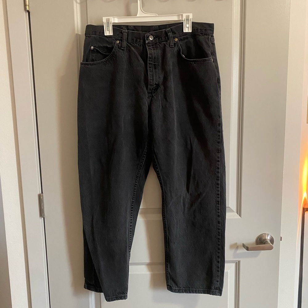 Wrangler Men's Relaxed Fit Black Jeans